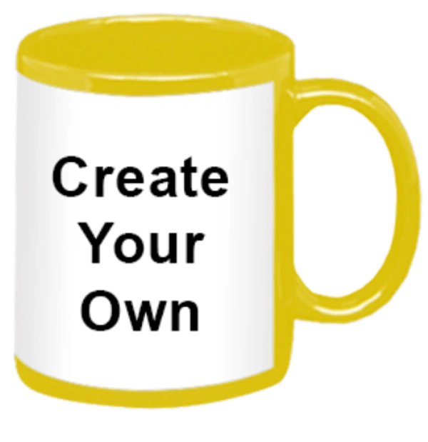 Yellow Patch Mug - 11oz, Yellow, 1 to 3